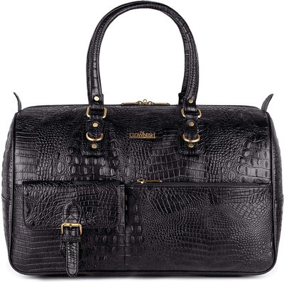

The Clownfish Crocodile Leatherette Travel Duffel Bag(Black)