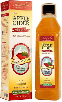 

Ariginallo Premium Apple Cider Vinegar with Mother of Vinegar (750ml) - Apple Cider Vinegar(Apple Flavored)