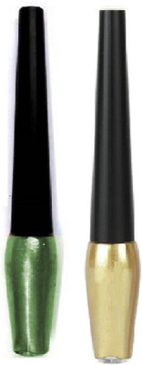 

Gabbu Unique Attractive Eyeliner combo pack 10 ml(GOLDEN, green)