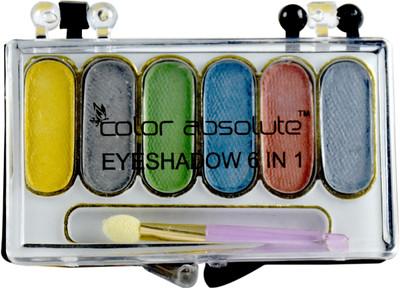 

Color Absolute Party Perfect 6 in 1 Eye Shadow Pallete Kit (6gm) 6 g(Multi Color)