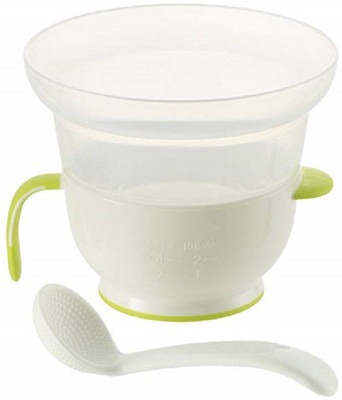Richell Porridge Cooker E For Microwave - PP/Elastomer.It is microwavable. BPA Free(White)