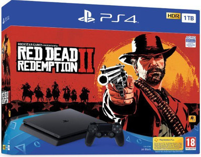 

Sony PlayStation 4 (PS4) Slim 1 TB with Red Dead Redemption 2(Jet Black)