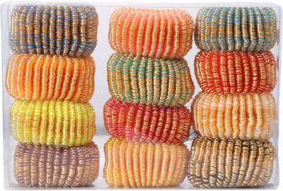 

HONBON Premium Quality Stylish Hair Rubber Bands Hair Bands Elastic Rubber Bands Accessories for Girls/Women , Bright Colors for The Summer-(Pack of 12) Rubber Band(Multicolor)