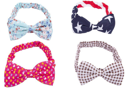 

Chooz Designer Studio Money Saving Wire Headband Girls Women Multi-function Bunny Rabbit Ear Hair Band Head band Sweet Multi-styles Headband Head-tie Twist,Head Band Head Band Scarf (Multicolor) (Assorted Color- design depend on availability ) (pack of 4)
