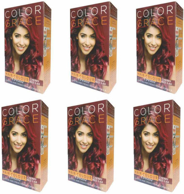 

COLOR GRACE Hair Color Crème Cherry Red For Women & Men Hair Color(Cherry Red)