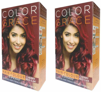 

COLOR GRACE Hair Color Crème Cherry Red For Women & Men Hair Color(Cherry Red)