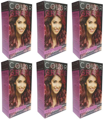

COLOR GRACE Hair Color Crème Burgundy For Women & Men Hair Color(Burgundy)