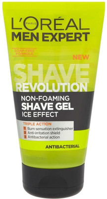 

L'Oreal Men Expert Shave Revolution Non Foaming Shave Gel, Ice Effect, Antibacterial, 150ml Hair Gel(150 ml)