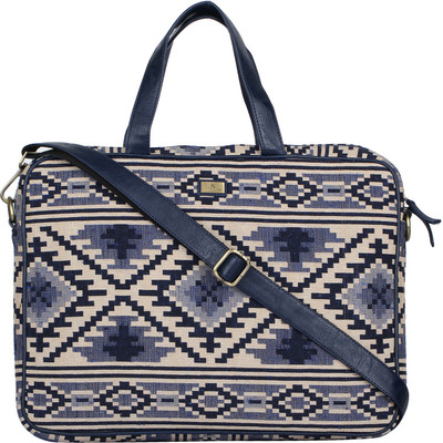 

K London Messenger Bag(Blue, Beige), Beige;blue