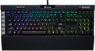 

Corsair K95 RGB Platinum Mechanical, Backlit RGB LED, Cherry MX Speed Wired USB Gaming Keyboard(Black)