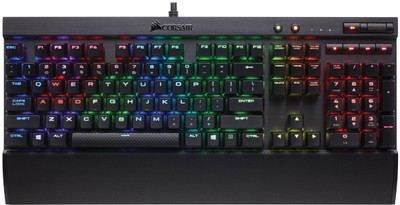 

Corsair K70 RGB MK.2 Rapidfire Mechanical, Backlit RGB LED, Cherry MX Speed Wired USB Gaming Keyboard(Black)