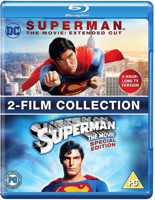 

DC Superman: 2 Movies Collection - Superman The Movie: Extended Cut + Super The Movie: Special Edition (2-Disc Set) (Region Free + Fully Packaged Import)(Blu-ray English)