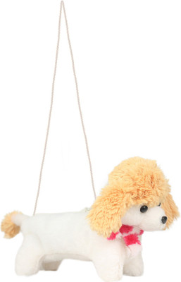 

Tickles Animal White Soft Sheep Sling Pencil Pouch For Kids School with Zipper Art Polyester Pencil Box(Set of 1, White)