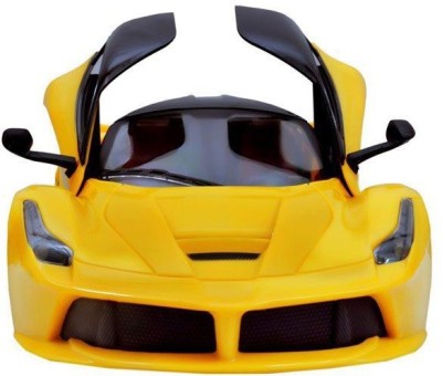 Baby First Ferrari Door Opening car with remote control(YELLOW)(Yellow)