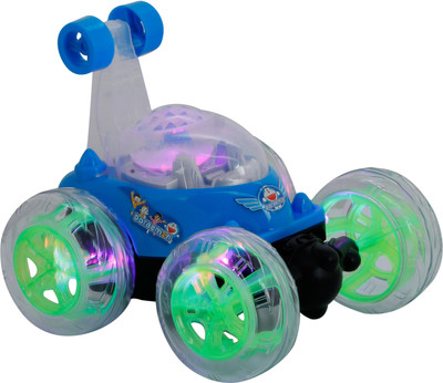 

house of fun Remote Stunt Car Blue with Light and Sound, Chargable(Multicolor)