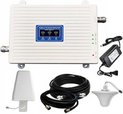

secure vision TM GSM DCS WCDMA 900+1800+2100 Tri Band Mobile Signal Booster 2G 3G 4G LTE Cellular Repeater GSM 3G 4G Cell Phone Booster Router Antenna Booster Router Antenna Booster