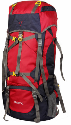 

TRAWOC -RED-Trekking Bag Hiking Backpack Travel Rucksack - 60(Red)