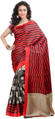 

Softdeal Printed Bhagalpuri Printed Silk Saree(Multicolor)