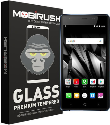 MOBIRUSH Tempered Glass Guard for Micromax Evok Power(Pack of 1)