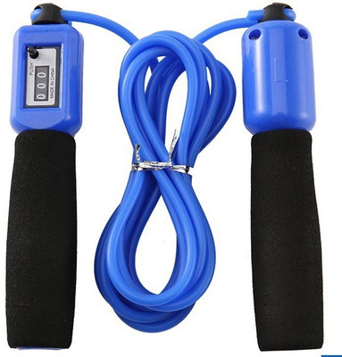 

LALA LIFE New 2.8 M Skipping Rope for Workout and Speed Skip Training Jumping Rope Freestyle Skipping Rope(Blue, Length: 9.2 inch), Black;blue
