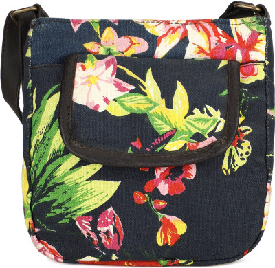 

People Women Casual Multicolor Canvas Sling Bag