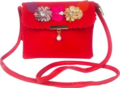 

Lelys Women Casual Red PU Sling Bag