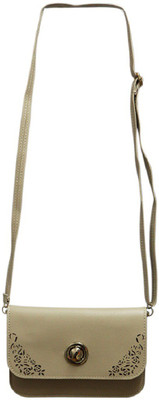 

Vorra Fashion Women Casual White PU Sling Bag