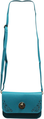 

Vorra Fashion Women Casual Blue PU Sling Bag