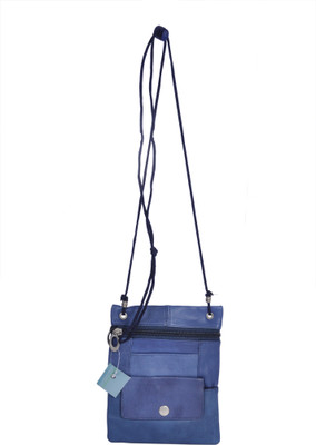 

resegno Women Casual, Formal Blue Genuine Leather Sling Bag