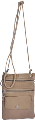 

resegno Women Casual, Formal Beige Genuine Leather Sling Bag