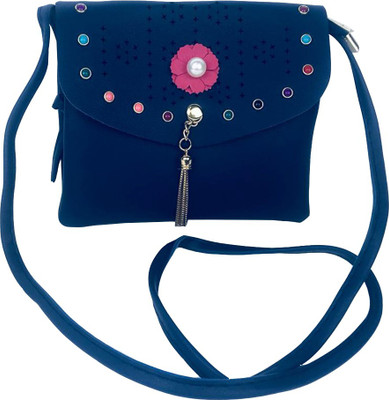 

Lelys Women Casual Blue PU Sling Bag