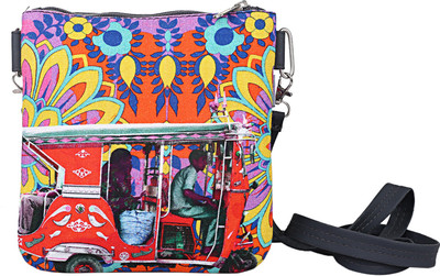 

FATFATIYA Boys & Girls Casual Multicolor Canvas Sling Bag