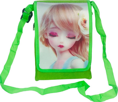 

Lelys Women Casual Green PU Sling Bag