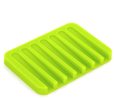 

Perfect Pricee Green Silicone Soap Dish(Green)