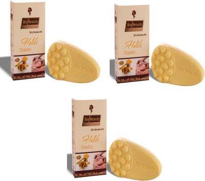 

BioBeauty haldi chandan soap pack of 3(200 g, Pack of 3)