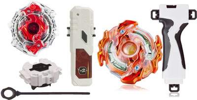 

Assemble Beyblade Burst Rare Limited Edition Set of 2 with Launcher and String with B-34 Launcher Grip (Multicolor)(Multicolor)
