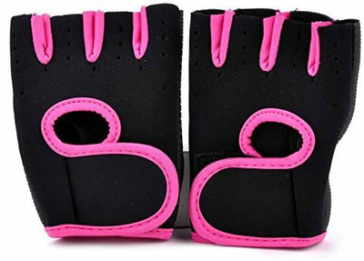

LALA LIFE Sport Cycling Fitness Gym Workout Exercise Half Finger Gloves Men And Woman Gym & Fitness Gloves (, Pink, Black, Black;pink