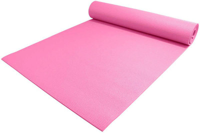 

QUINERGYS ™ Eco-Friendly 4mm Thick High Density Deluxe Non Slip Exercise Pilates & Yoga Mat Pink 4 mm Yoga Mat, Baby pink