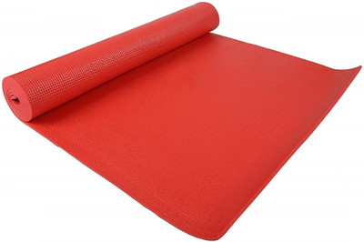 

QUINERGYS ™ High Density Non-Slip Exercise Yoga Mat with Carrying Strap Red 6 mm Yoga Mat, Red-24