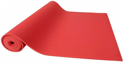 

QUINERGYS ® All Purpose High Density Non-Slip Exercise Yoga Mat with Carrying Strap Red 6 mm Yoga Mat, Red-26