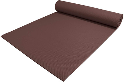 

QUINERGYS ™ Eco-Friendly 4mm Thick High Density Non Slip Exercise Pilates & Yoga Mat Brown 4 mm Yoga Mat, Dark brown