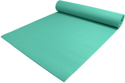

QUINERGYS ™ Anti Sweat 1/4" Thick High Density Deluxe Non Slip Exercise Pilates & Yoga Mat Green 6 mm Yoga Mat, Light green