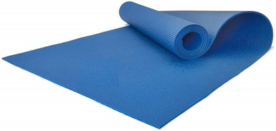 

QUINERGYS ™ High Density, Thinner Non Slip Exercise & Fitness Mat Blue 4 mm Yoga Mat, Blue-7