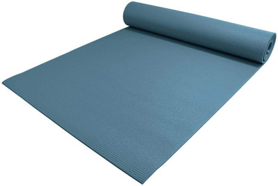 

QUINERGYS ® Anti Sweat 1/4" Thick High Density Deluxe Non Slip Exercise Pilates & Yoga Mat Blue 6 mm Yoga Mat, Slate blue