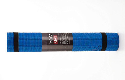 

QUINERGYS ™ Thick High Density Deluxe Non Slip Exercise For All Ages Blue 6 mm Yoga Mat, Blue-44