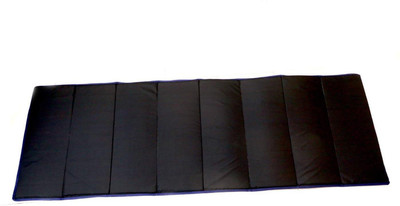 

QUINERGYS ™ Fold-able Yoga Mat| Traveling mat| Yoga Mat for Men & Women| 12 MM Thick Black 18 mm Yoga Mat, Black-03