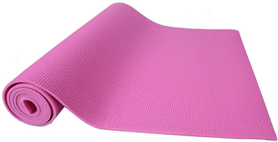 

QUINERGYS ® All Purpose High Density Non-Slip Exercise Yoga Mat with Carrying Strap Pink 4 mm Yoga Mat, Pink-25