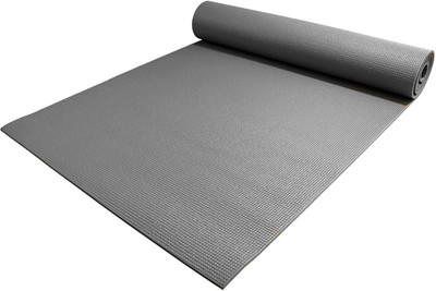

QUINERGYS ® Eco-Friendly 4mm Thick High Density Non Slip Exercise Pilates & Yoga Mat Grey 4 mm Yoga Mat, Smart grey