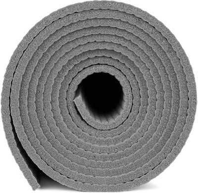 

QUINERGYS ™ Anti Sweat 1/4" Thick High Density Non Slip Exercise Pilates & Yoga Mat Grey 6 mm Yoga Mat, Smart grey