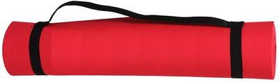 

QUINERGYS ™ Pro Yoga Mat TPE Eco Friendly Non Slip Fitness Exercise Mat with Carrying Strap Red 6 mm Yoga Mat, Red-a-7